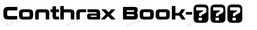 Conthrax Book字体转换
